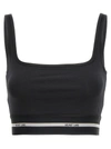 HELMUT LANG CROP TOP TOPS BLACK