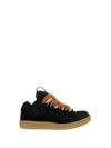 Lanvin Black Suede Calf Leather Sneakers