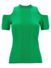KARL LAGERFELD CUT OUT TOP TOPS GREEN