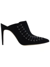 Manolo Blahnik Dobre 105mm Suede Mules
