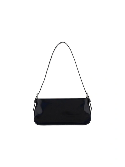 By Far Dulce Patent Leather Shoulder Bag In Black
