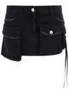 Attico Fay Cargo Pocket Mini Skirt
