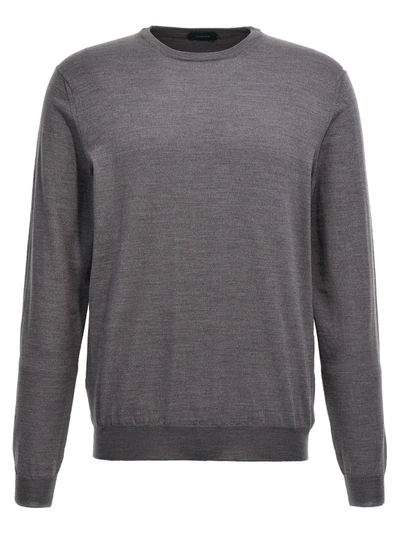Zanone Flew Wool Sweater In Gray