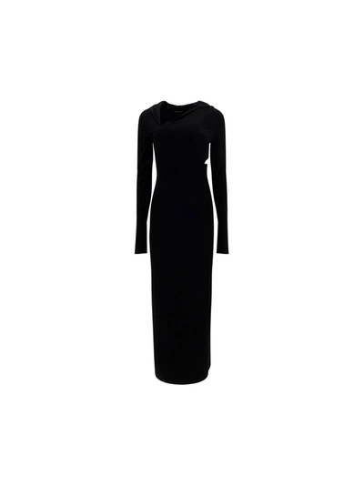 VERSACE SUSTAINABLE VISCOSE DRESS WITH CUT-OUT DETAILS
