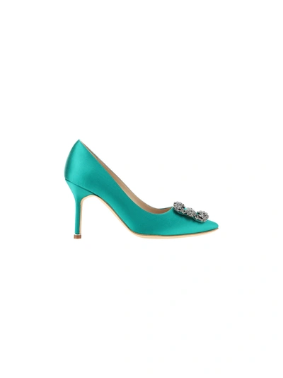 Manolo Blahnik Pumps Women  In Emerald