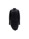 Attico Hatty Chemisier Dress With Asymmetric Hem