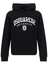 Dsquared2 Icon Logo Black Sweatshirt With Classic Hood