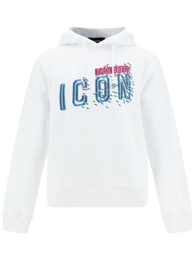 Dsquared2 Hoodie In Blanco