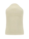 Khaite Jericho Strapless Ribbed-knit Top