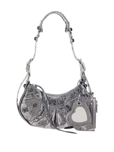 Balenciaga Le Cagole Bag In Silver