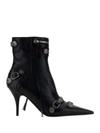 Balenciaga Cagole 50 Ankle Boots In Lamb Leather