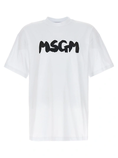 MSGM LOGO T-SHIRT WHITE