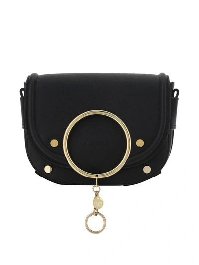 See By Chloé Mara Leather Shoulder Bag In Black