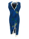 Prada Paper-based Printed Technical Fabric Dress