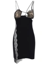 Nensi Dojaka Lace-details Mini Dress