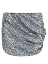 Attico Silver Mini Skirt
