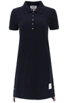 Thom Browne Appliquéd Grosgrain-trimmed Cotton-piqué Mini Dress