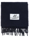 Marni Midnight Blue Alpaca Blend Scarf