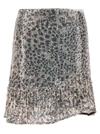 LIU •JO SEQUIN ANIMAL PRINT SKIRT SKIRTS MULTICOLOR