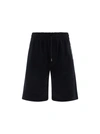 Saint Laurent Logo Cotton Shorts