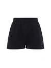 Alexander Wang Cotton Shorts With Back Pocket And Elastic Waistband