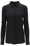 Tom Ford Fitted Stretch Silk Satin Shirt
