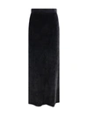 Balenciaga Velvet Maxi Skirt