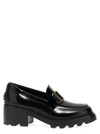 Tod's Shiny Leather Logo Buckle Chunky Loafers