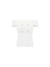 Alexander Mcqueen Top With Cut-out Details And Bare Shoulders