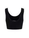 Alexander Wang Embossed-logo Cropped Tank Top