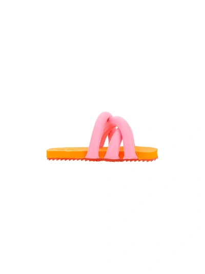 Yume Yume Tyre Sandals In Pink/orange