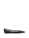 Valentino Rockstud Patent Leather Ballet Flats
