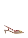 Valentino Garavani Women Vlogo Signature Leather Slingback Pumps