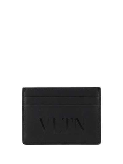 Valentino Garavani Vltn Card Case In Black