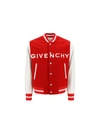 Givenchy Varsity Wool Grained Leather Jacket