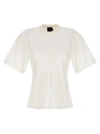 Proenza Schouler Short-sleeve Fitted-waist T-shirt In Blanco