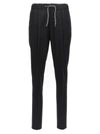 BRUNELLO CUCINELLI WOOL  WITH FRONT PLEATS PANTS BLACK