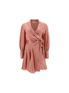 Zimmermann Silk Wrap Mini Dress