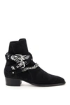 Amiri Multi-buckle Suede Ankle Boots
