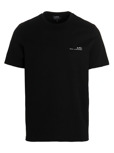 Apc Black Item T-shirt In Lzz Black