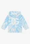 Dolce & Gabbana Hoodie Mit Batikmuster In Blue