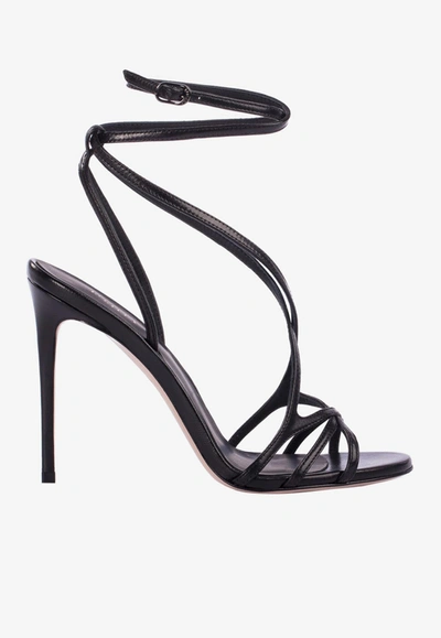 Le Silla Sandals Belen 105 Calfskin In Black