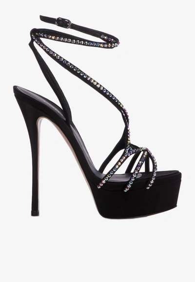 Le Silla Belen 140mm Sandals In Black