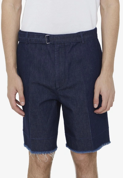 Lanvin Blue Denim Bermuda Shorts