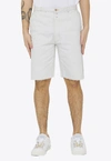 Maison Margiela Cotton Denim Shorts In White
