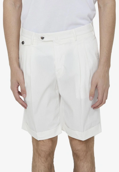 PT TORINO BERMUDA SHORTS WITH PLEATS