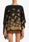 Etro Printed Silk Blouse In Black