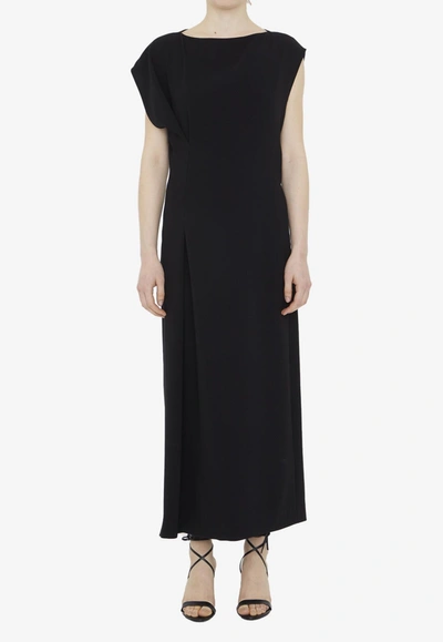 The Row Blathine Maxi Dress In Cady In Black