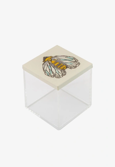 Stitch Buzzing Bee Acrylic Mini Box In Transparent