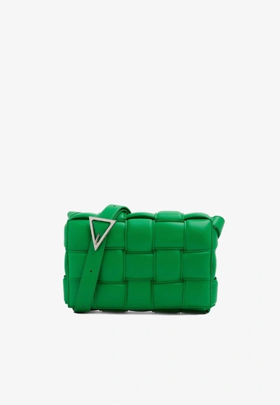 Bottega Veneta Cassette Padded Lambskin Crossbody Bag In Parakeet